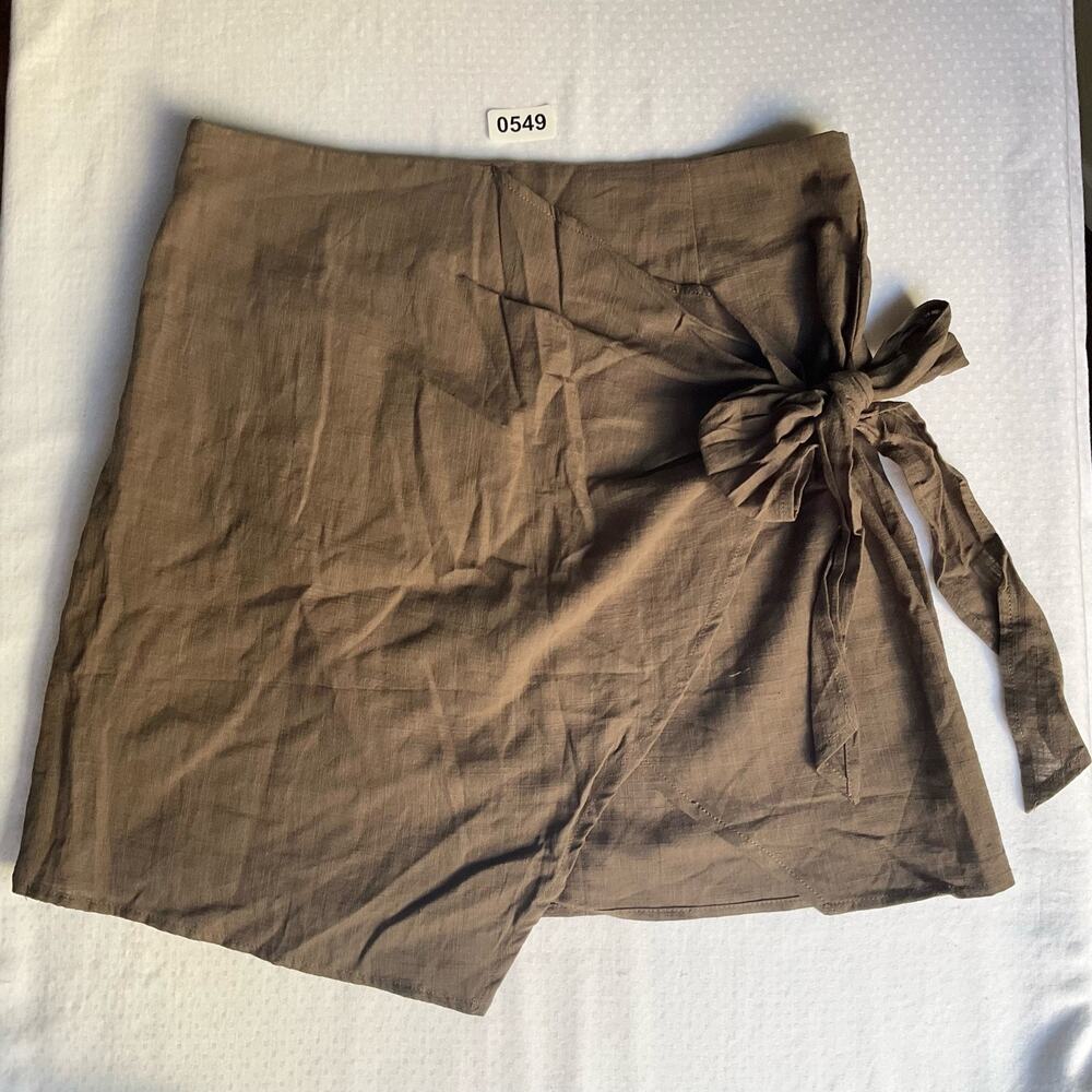 SHEIN Women’s Summer Skirt, size 8 US, Breathable, Brown & Tan, 1 Layer
